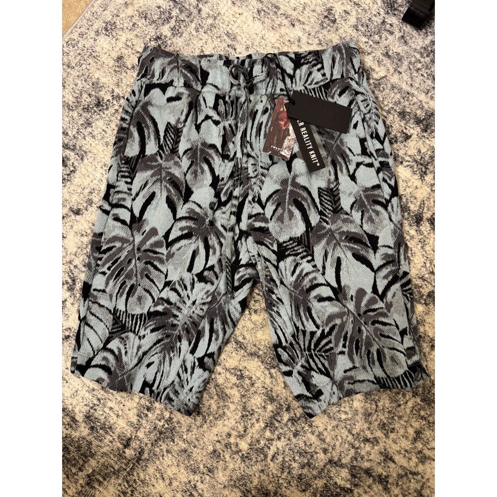 NWT Twenty Montreal Hyper Reality Knit Shorts Womens XS Palm Print